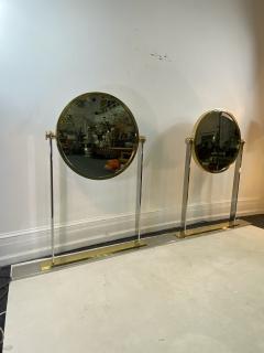 Karl Springer MONUMENTAL RARE PAIR OF CUSTOM KARL SPRINGER MIRRORS - 1307896