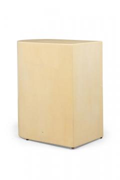 Karl Springer Mid Century Continental Karl Springer GoatSkin Pedestal End Table - 4274411