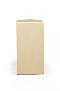 Karl Springer Mid Century Continental Karl Springer GoatSkin Pedestal End Table - 4274412