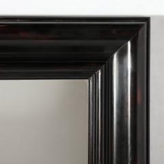 Karl Springer Mid Century French Polished Tortoise Hue Finish Molding Mirror by Karl Springer - 4489996