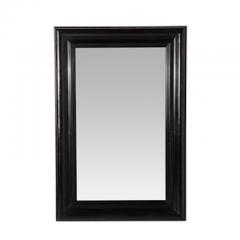 Karl Springer Mid Century French Polished Tortoise Hue Finish Molding Mirror by Karl Springer - 4489998