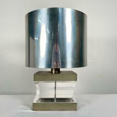 Karl Springer Mid Century Modern Lucite and Chrome Table Desk Lamp Karl Springer Style - 3280515
