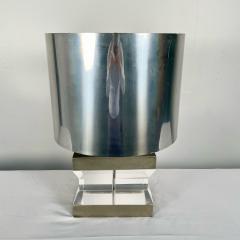 Karl Springer Mid Century Modern Lucite and Chrome Table Desk Lamp Karl Springer Style - 3280516