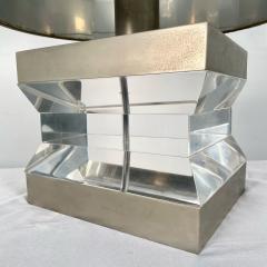 Karl Springer Mid Century Modern Lucite and Chrome Table Desk Lamp Karl Springer Style - 3280519