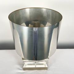 Karl Springer Mid Century Modern Lucite and Chrome Table Desk Lamp Karl Springer Style - 3280522