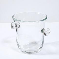 Karl Springer Mid Century Modernist Glass Ice Bucket Signed Karl Springer - 3976001