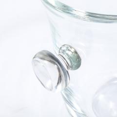 Karl Springer Mid Century Modernist Glass Ice Bucket Signed Karl Springer - 3976016