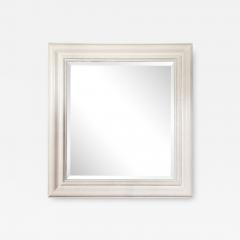 Karl Springer Mid Century Modernist Molding Mirror in White Python by Karl Springer - 4000390