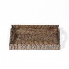 Karl Springer Mid Century Modernist Python Skin Tray by Karl Springer - 4653780