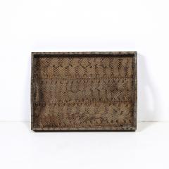 Karl Springer Mid Century Modernist Python Skin Tray by Karl Springer - 4653810