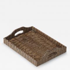 Karl Springer Mid Century Modernist Python Skin Tray by Karl Springer - 4659940