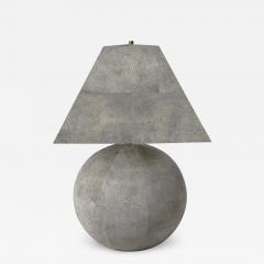 Karl Springer Mid Century Modernist Tessellated Shagreen Geometric Table Lamp by Karl Springer - 3475895