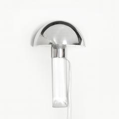 Karl Springer Mid Century Mushroom Sconce by Karl Springer in Polished Chrome Lucite - 4566556