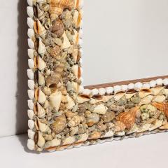 Karl Springer Mid Century Tessellated Seashell Border Mirror in the Manner of Karl Springer - 4233533