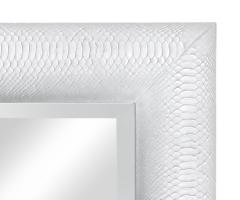 Karl Springer Mirror in White Snake Skin by Karl Springer - 180319