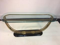 Karl Springer Modern U Shaped Console Table in the Manner of Karl Springer - 530748
