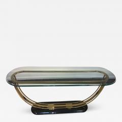 Karl Springer Modern U Shaped Console Table in the Manner of Karl Springer - 532421