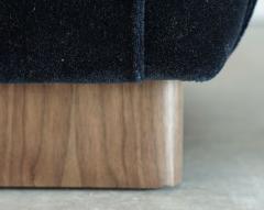 Karl Springer Mohair and Walnut Stools by Karl Springer C 1980s - 4598374