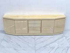 Karl Springer Monumental Sized Karl Springer Goatskin Credenza with COA - 3176203