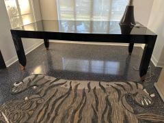 Karl Springer Original Vintage Karl Springer Executive Black Lacquered Desk - 4637091