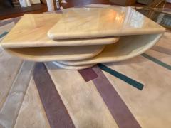 Karl Springer POST MODERNIST ANGLE REVOLVING COFFEE TABLE IN THE MANNER OF KARL SPRINGER - 1909858