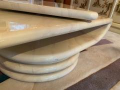 Karl Springer POST MODERNIST ANGLE REVOLVING COFFEE TABLE IN THE MANNER OF KARL SPRINGER - 1909859