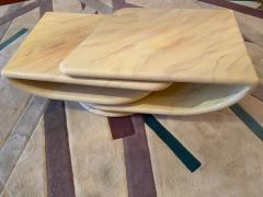 Karl Springer POST MODERNIST ANGLE REVOLVING COFFEE TABLE IN THE MANNER OF KARL SPRINGER - 1909860