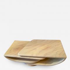 Karl Springer POST MODERNIST ANGLE REVOLVING COFFEE TABLE IN THE MANNER OF KARL SPRINGER - 1912052