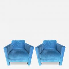 Karl Springer Pair Of Mid Century Parsons Chairs - 4582146