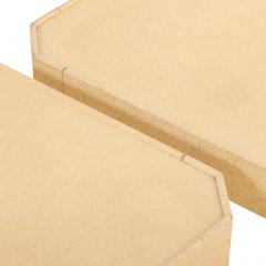 Karl Springer Pair of 1970s End Tables in the Style of Karl Springer - 4636350