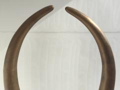 Karl Springer Pair of Bronze Elephant Tusks - 476854