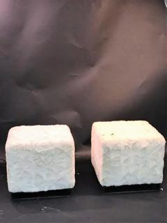 Karl Springer Pair of High End Bronzed Steel White Mink Ottomans in the style of Karl Springer - 452362