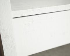 Karl Springer Pair of Karl Springer Lacquered Linen Nightstands circa 1980s - 4540682