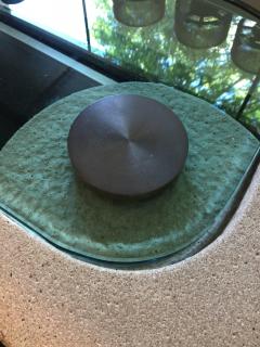 Karl Springer Pair of Karl Springer Sculpture Side Tables in Sandstone - 4628184
