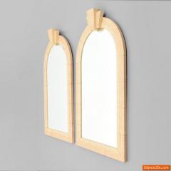 Karl Springer Pair of Large Karl Springer Mirrors - 797458