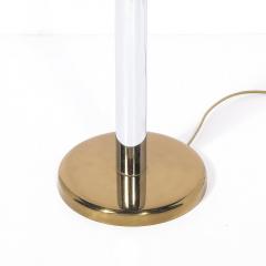 Karl Springer Pair of Mid Century Modernist Floor Lamps in Chrome Brass by Karl Springer - 4438679