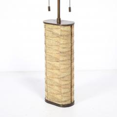 Karl Springer Pair of Mid Century Tessellated Lizard Bronze Table Lamps by Karl Springer - 4654200