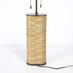 Karl Springer Pair of Mid Century Tessellated Lizard Bronze Table Lamps by Karl Springer - 4654201