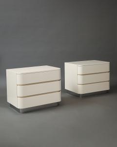 Karl Springer Pair of Side Tables - 4445179