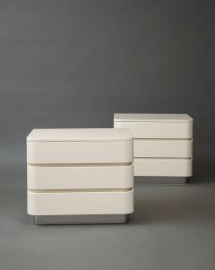 Karl Springer Pair of Side Tables - 4445200