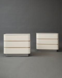 Karl Springer Pair of Side Tables - 4445201