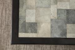 Karl Springer Patchwork Shagreen Top Single Drawer Coffee Table - 501724