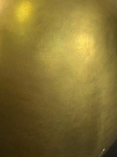 Karl Springer RARE MODERNIST POLISHED GOLDEN BRASS EGG LAMP BY KARL SPRINGER - 4404903