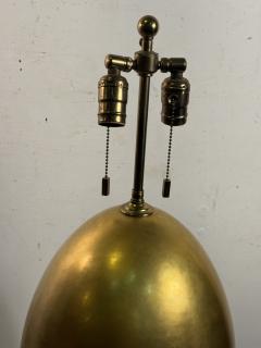 Karl Springer RARE MODERNIST POLISHED GOLDEN BRASS EGG LAMP BY KARL SPRINGER - 4404907