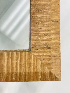 Karl Springer Raffia Embossed Dining Table in the Style of Karl Springer USA 1970s - 4154155