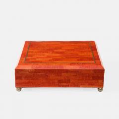 Karl Springer Rare Large Painted Goatskin Jewelry Box by Karl Springer - 4379685