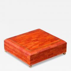 Karl Springer Rare Large Painted Goatskin Jewelry Box by Karl Springer - 4379745