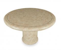 Karl Springer Round Dining Center able with Stone Mosaic Surface by Karl Springer - 3274583