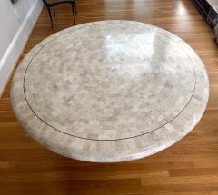 Karl Springer Round Dining Center able with Stone Mosaic Surface by Karl Springer - 3274587