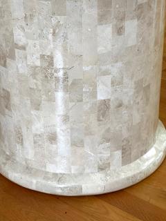 Karl Springer Round Dining Center able with Stone Mosaic Surface by Karl Springer - 3274590